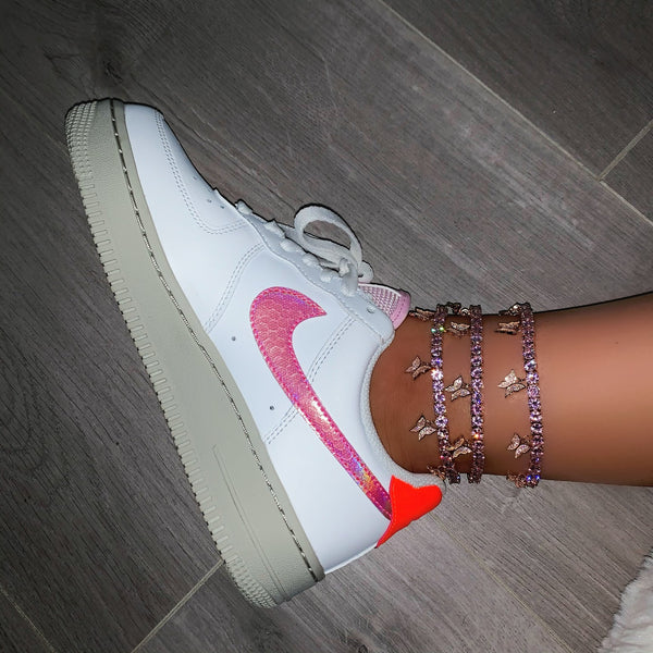 butterfly tennis  anklet