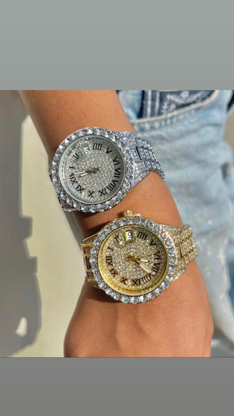 2 piece SET! Silver and gold watch