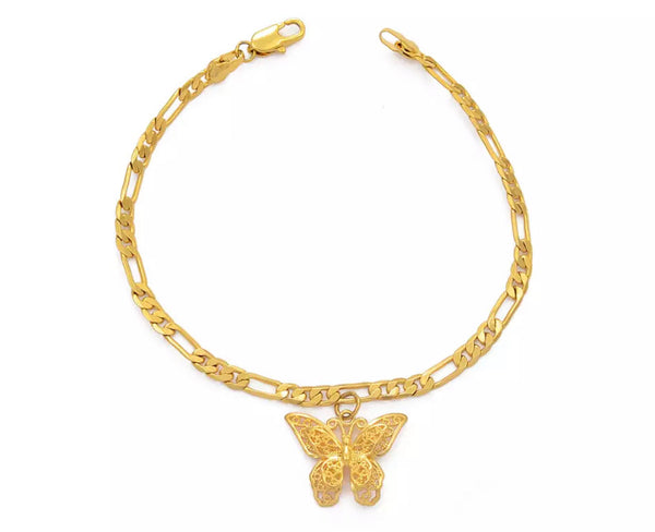 Butterfly anklet