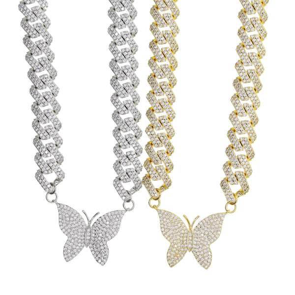 12mm cuban single butterly  link chain  (FREE! BUY ONE GET ONE FREE ,ADD 2 TO CART)