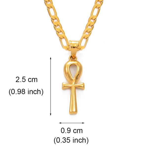 Egyptian Cross Pendant Ankh Necklace